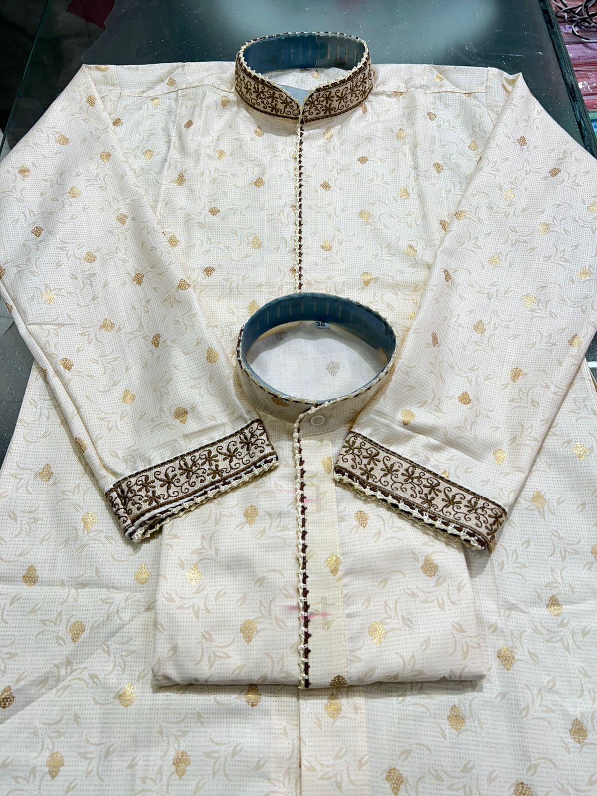 kids kurta saya with aq pattern and double makkhi kids kurta saya with aq pattern and double makkhi