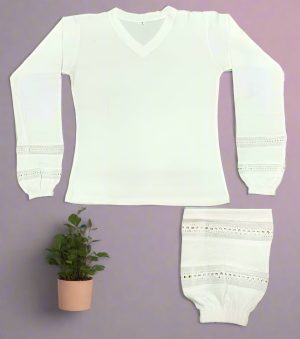 import placeholder for fancy sleeves white lace top